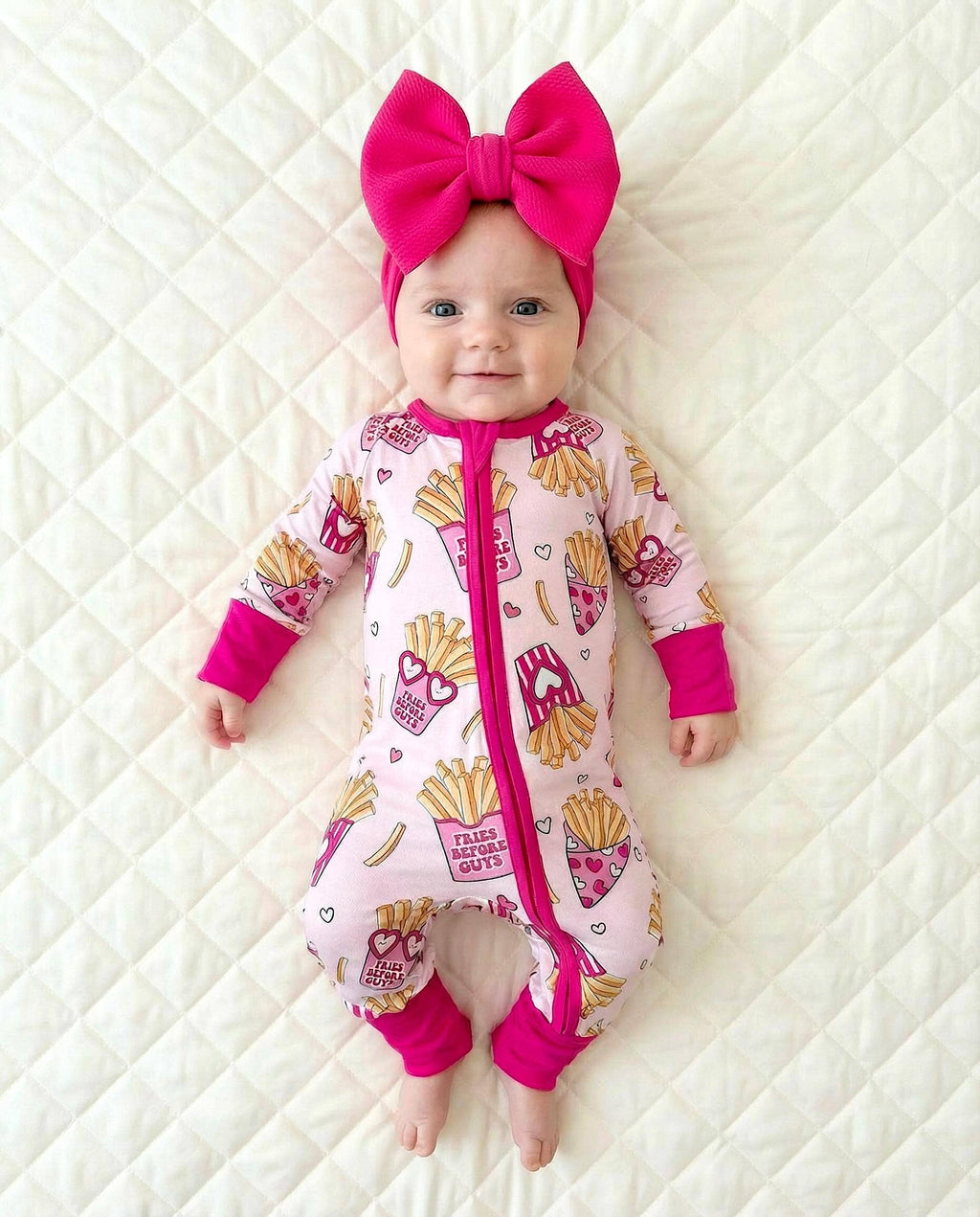 Bamboo Zip Romper | Fries Before Guys