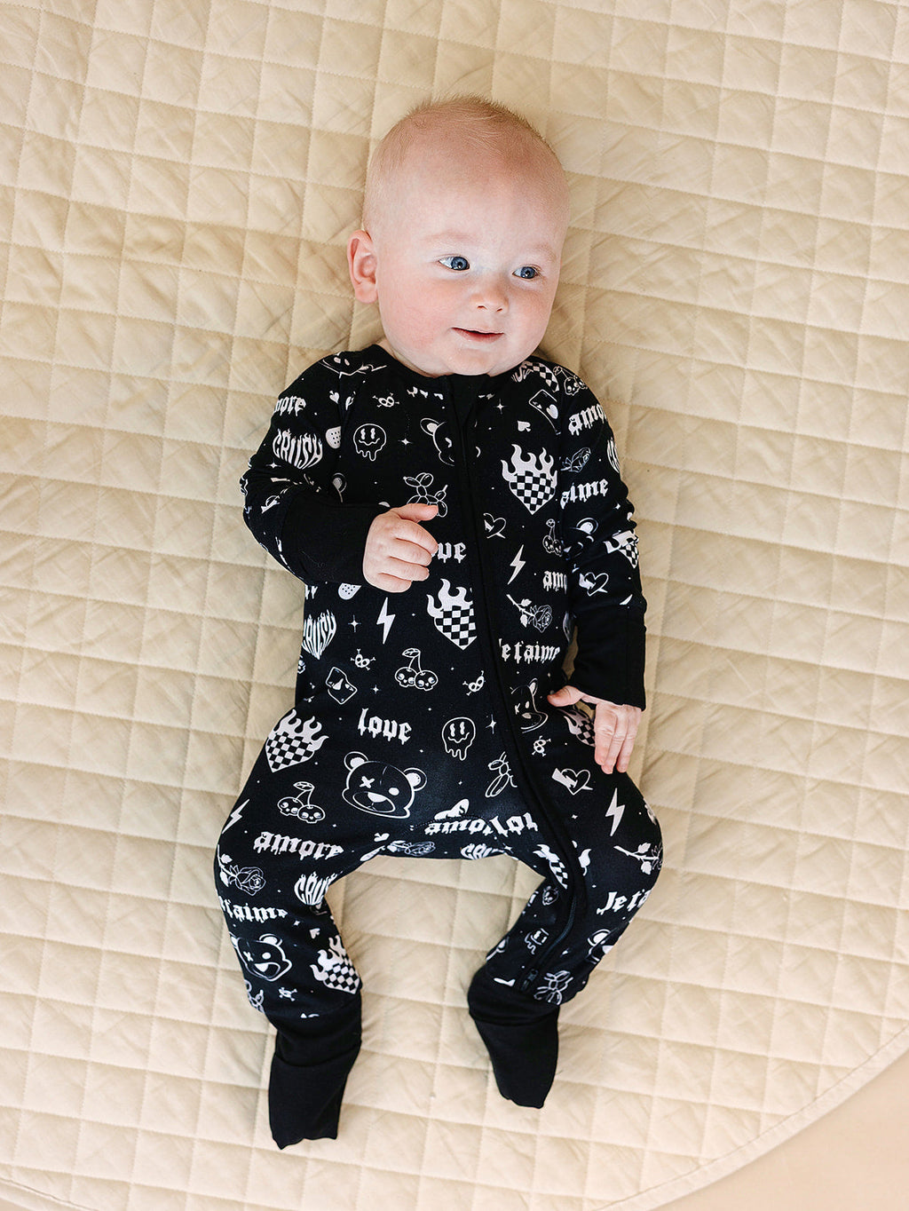 Bamboo Zip Romper | Wild Heart