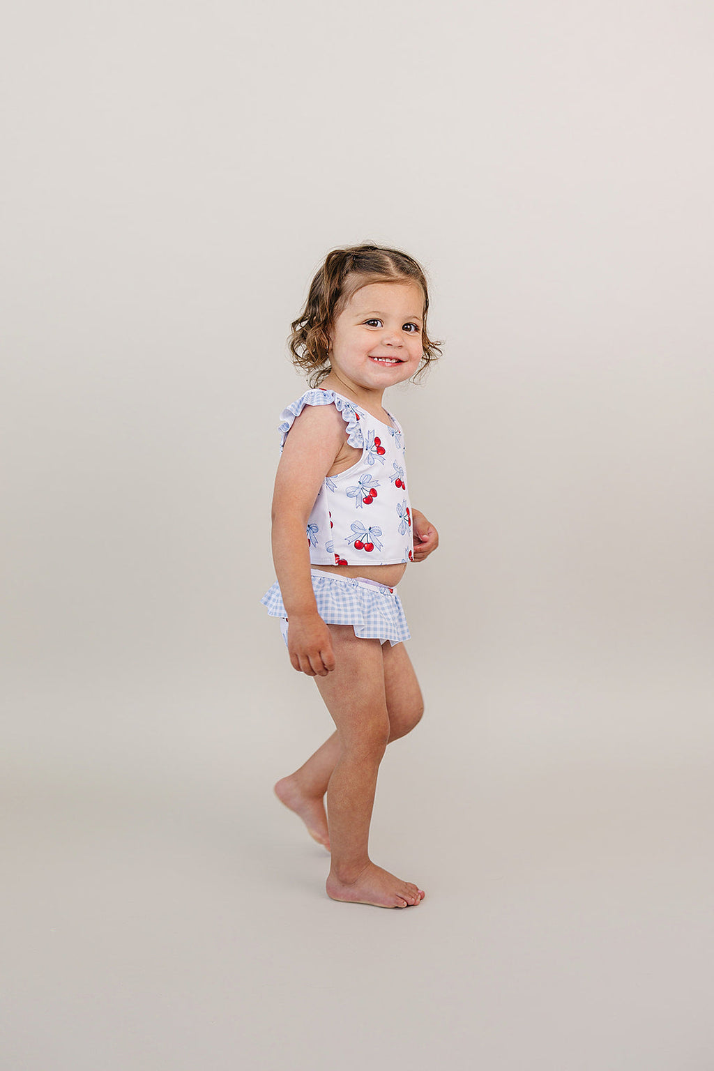 Two Piece Swimsuit | Blue Cherry